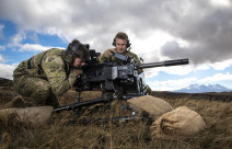 New Zealand Army soldiers use the 40mm Grenade Machine Gun (GMG)