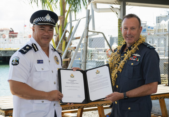 Photo 4 NZDF CDF Commendation Ceremony Maritime Unit of the Samoan Police Service