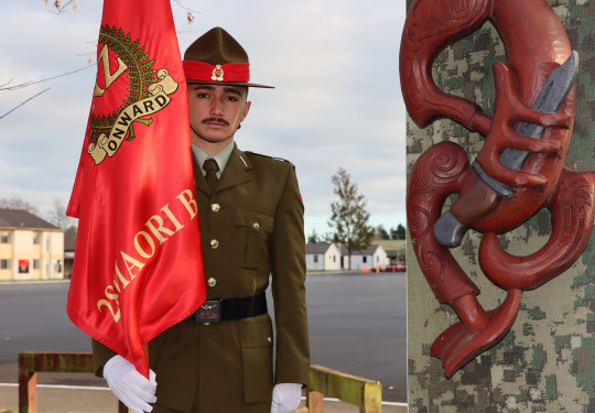 Private Taedyn Edmonds-Griffiths will honour more than 100 members of his whānau when he parades the 28 (Maori) Battalion Banner at commemorations marking 80 years since the Battles of Cassino, in Italy.