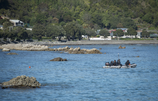 Hydrographic teams assess changes in the sea bed.