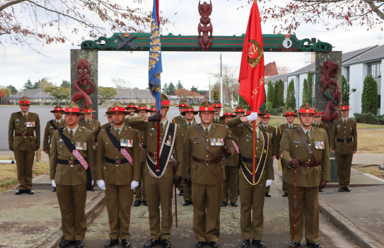 A New Zealand Defence Force contingent