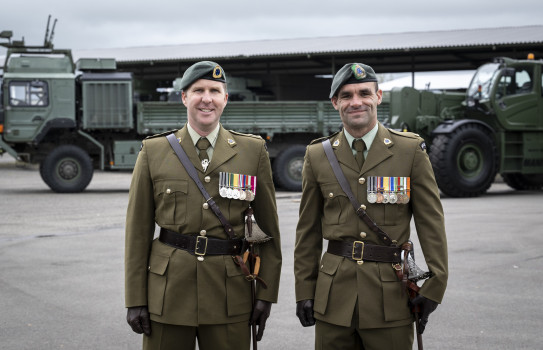 Lieutenant Colonel Russell and Major Jono Steele – both alumni from Auckland’s Westlake Boys’ High School – will link up in leadership roles at 2CSSB