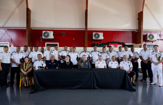 Samoa Fire and Emergency Services Authority staff were recognised for leading maritime based rescue operations.